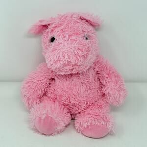 Posh International Fuzzy Pink Pig Soft Plush Stuffed Animal Toy 12"